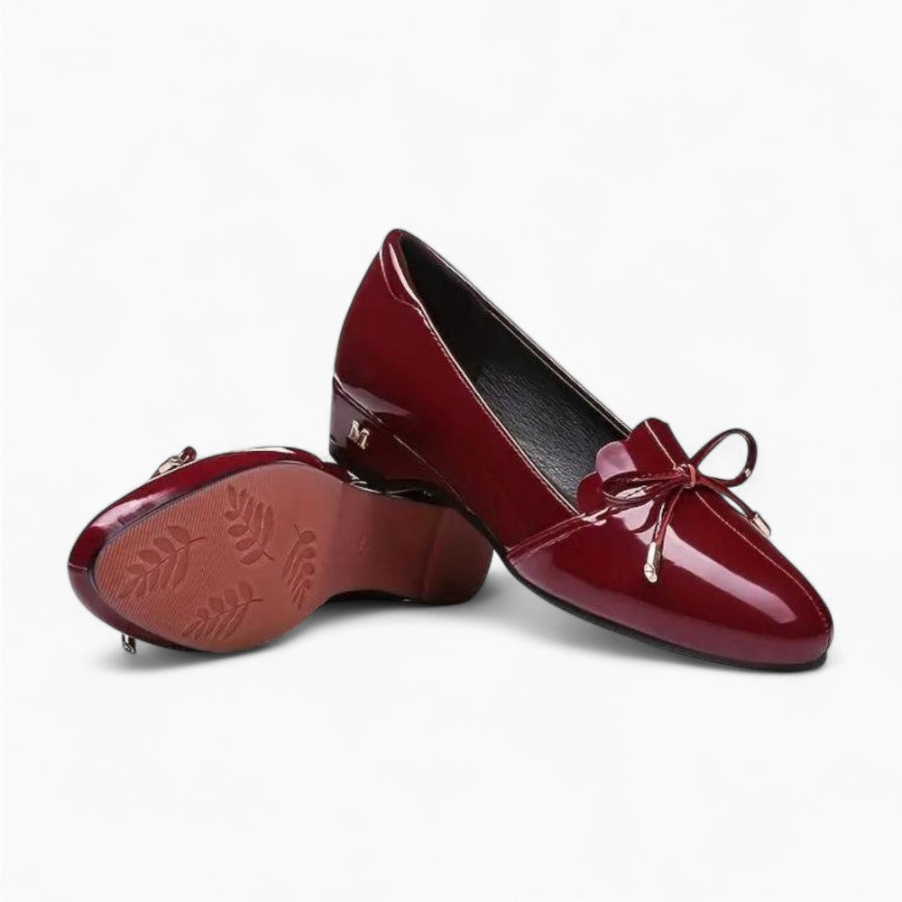 Mocassin vernis rouges