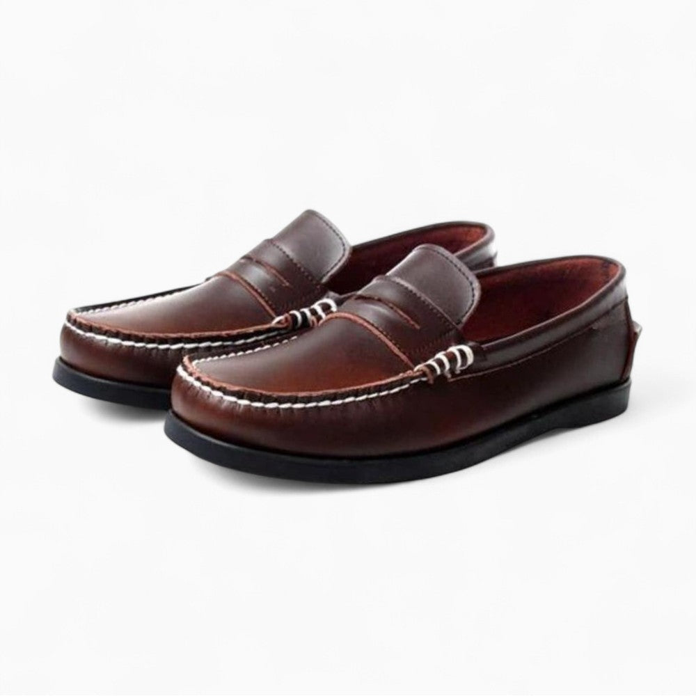 Mocassins en cuir vintage pour homme