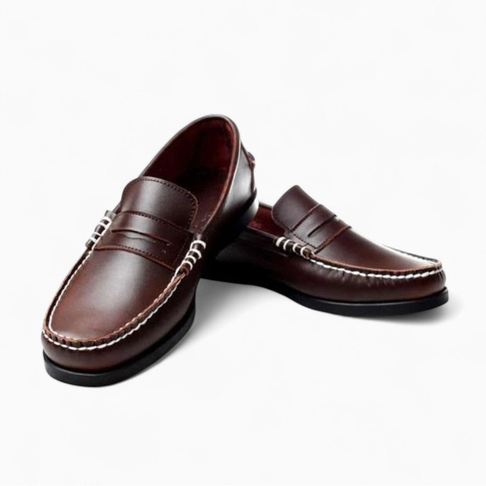 Mocassins en cuir vintage pour homme