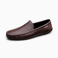 Mocassins marron en cuir pour homme