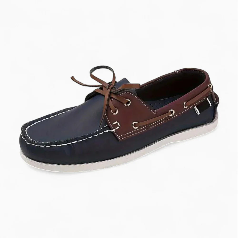 Mocassins bateau bleu marine pour homme