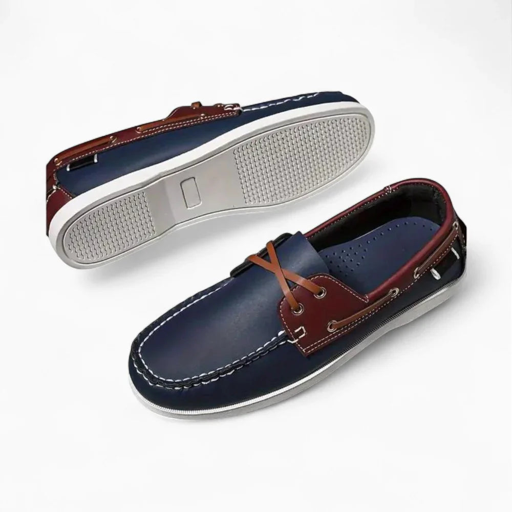 Mocassins bateau bleu marine pour homme