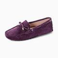 Mocassins en daim violet