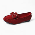 Mocassins en daim bordeaux