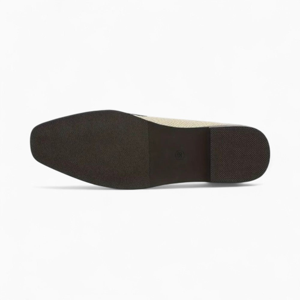 Mocassins en toile beige